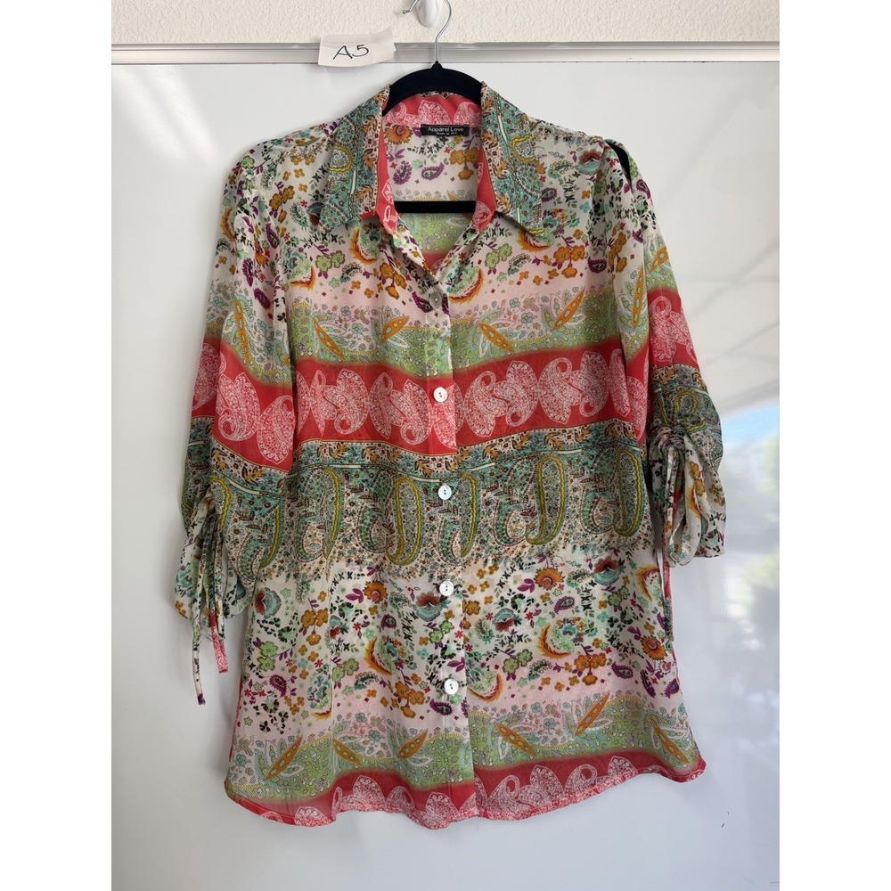 Apparel Love Women's Top Multicolor Made in USA Size L
